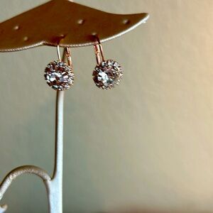 925 silver earrings. Rose gold plated. ID number 24.